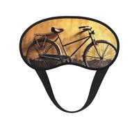 Masque de sommeil pour les yeux en soie avec sangle élastique super douce pour dormir sur le côté, masque occultant pour vieux vélo, masque de nuit pour homme et femme