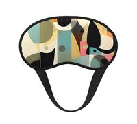 Masque de sommeil pour les yeux en soie avec sangle élastique super douce pour les yeux du milieu du siècle, art moderne du milieu du siècle, bandeau occultant pour les yeux de nuit pour femmes et