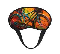 Masque de sommeil pour les yeux en soie super doux avec sangle élastique - Masque de sommeil occultant coloré pour vélo - Pour homme et femme - Pour voyage