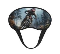 Masque de sommeil pour les yeux en soie super doux avec sangle élastique occultante pour VTT, tournoi de nuit, pour homme et femme
