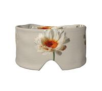 Masque de sommeil pour les yeux et les oreilles à imprimé botanique - Doux et respirant, idéal pour les voyages, la méditation et une utilisation de nuit