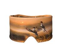 Masque de sommeil pour les yeux et les oreilles - Motif peinture à l'huile - Doux et respirant, idéal pour les voyages, la méditation et une utilisation de nuit