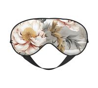 Masque de sommeil pour les yeux - Fleur de jasmin - Avec sangle réglable