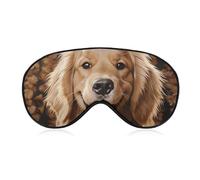 Masque de sommeil pour les yeux Golden Retriever - Masque de sommeil pour homme et femme - Masque de sommeil occultant amusant - Masque de sommeil mignon