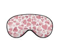 Masque de sommeil pour les yeux Happy Valentine's Day, masques pour les yeux super doux avec sangle réglable, aide au sommeil ultime, bandeau sur les yeux, détendez-vous et soulagez votre fatigue, yeu