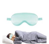 Masque de sommeil pour les yeux - Masque de sommeil en soie avec sangle réglable - Respirant - Ajustement libre - Doux et confortable - Pour voyage, sieste, méditation et repos quotidien