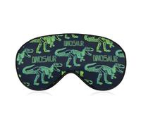 Masque de sommeil pour les yeux motif dinosaures néon (94319807) pour homme et femme