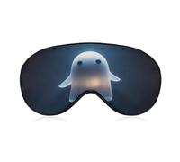 Masque de sommeil pour les yeux - Motif fantôme flottant - Pour homme et femme - Sangle réglable - Pour voyage, yoga, sieste, travail