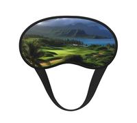 Masque de sommeil pour les yeux pour homme et femme, doux et confortable, masque de sommeil occultant pour voyage, yoga, sieste, travail, scénique, hawaïen, golf, tropical
