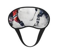 Masque de sommeil pour les yeux pour homme et femme, doux et confortable, masque de sommeil occultant pour voyage, yoga, sieste, travail, hockey sur glace