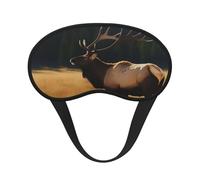 Masque de sommeil pour les yeux pour homme et femme, doux et confortable, masque de sommeil occultant pour voyage, yoga, sieste, travail, élan, prairie