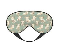Masque de sommeil pour les yeux pour homme et femme - Imprimé chèvre blanc froid avec boucle réglable - Masque de sommeil occultant confortable pour homme et femme - Bandeau amusant pour les jeux de