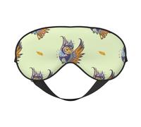 Masque de sommeil pour les yeux pour homme et femme - Masque de voyage doux insolite pour les yeux - Masque de sommeil occultant à boucle réglable pour homme et femme - Bandeau amusant pour les jeux