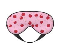 Masque de sommeil pour les yeux pour homme et femme - Masque de voyage doux rose baie mignon pour masque de sommeil occultant, boucle réglable pour homme et femme, bandeau amusant pour les jeux de