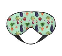 Masque de sommeil pour les yeux pour homme et femme - Oignon, ail, aubergine, boucle souple réglable, masque de sommeil pour homme et femme, bandeau amusant pour jeux de fête