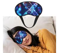 Masque de sommeil pour les yeux respirant bloquant la lumière - Masque génétique d'hélix de nuit doux et confortable pour homme et femme - Pour la sieste à la maison