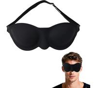 Masque de sommeil pour les yeux secs en silicone souple 3D stéréo, design creux, entièrement occultant, sangle réglable, couverture anti-odeurs, soulage la fatigue