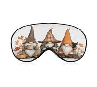 Masque de sommeil pour les yeux sur le thème de l'automne, trois nains de nuit, masque de sommeil pour homme et femme, sangle réglable, pour voyage, yoga, sieste, travail