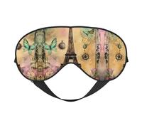Masque de sommeil pour les yeux Tour Eiffel de Paris - Bloque la lumière - Parfait pour les femmes et les hommes - Bandeau doux et confortable pour les voyages