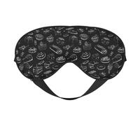 Masque de sommeil pour toutes les occasions avec sangle réglable double face, parfait pour les quarts de travail et les voyages