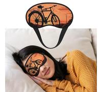 Masque de sommeil pour vélo de route, masque pour les yeux occultant doux avec sangle réglable, protection confortable pour les yeux pour femmes et hommes, repos profond, voyage, travail, maison