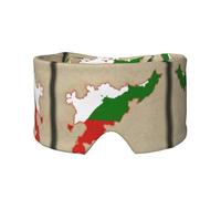 Masque de sommeil rafraîchissant avec drapeau de la République tchétchène map03 pour dormir dans l'obscurité totale, masque de sommeil doux, cadeau pour homme et femme