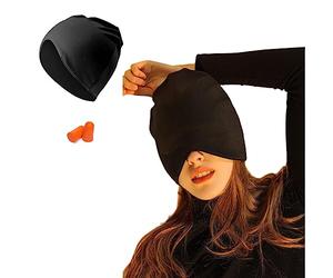 Masque de sommeil, réduction du bruit et obscurité, bonnet de sommeil, Unisexe, masque de sommeil ne serre pas la tête et ne tombe pas facilement, adapté pour la maison et les voyages