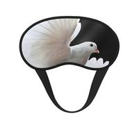 Masque de sommeil réglable avec imprimé colombe volante pour dormir, confortable, sans pression et respirant