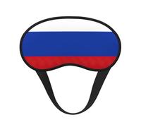 Masque de sommeil réglable avec imprimé drapeau russe pour dormir, confortable, sans pression et respirant