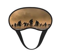 Masque de sommeil réglable avec imprimé zombie pour dormir, confortable, sans pression et respirant