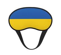 Masque de sommeil réglable avec motif drapeau de l'Ukraine pour dormir, confortable, sans pression et respirant