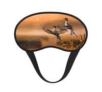 Masque de sommeil réglable avec motif peinture à l'huile pour dormir, confortable, sans pression et respirant