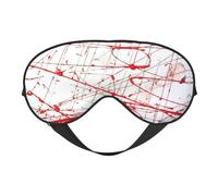 Masque de sommeil réglable confortable et réversible pour les yeux Rouge