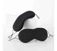 Masque de sommeil réglable en soie glacée - Chaud et frais - Double usage - Respirant - Pour voyager et bloquer la lumière