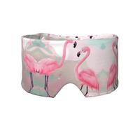Masque de sommeil réglable Love Flamingo et cache-oreilles, bandeau de sommeil latéral unisexe (68,1 x 10,9 cm), couverture confortable pour l'intérieur et l'extérieur, le voyage, le yoga