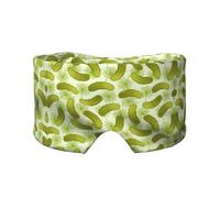 Masque de sommeil rembourré avec motif cornichons à l'aneth et à l'aneth - Bandeau réglable pour une relaxation profonde