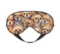 Masque de sommeil respirant avec imprimé chiens labrador retriever, extérieur, intérieur, voyage, camping, méditation, yoga, travail