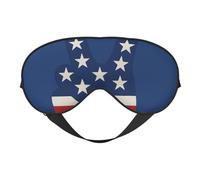 Masque de sommeil respirant avec motif drapeau américain pour l'extérieur, l'intérieur, le voyage, le camping, la méditation, le yoga, le travail