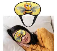 Masque de sommeil respirant bloquant la lumière d'abeille sur la place Masque de nuit doux et confortable pour homme et femme