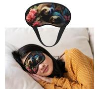Masque de sommeil respirant bloquant la lumière - Masque de sommeil pour homme et femme - Masque pour les yeux - Pour la sieste à la maison