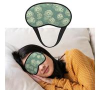 Masque de sommeil respirant bloquant la lumière Motif chou Bandeau doux et confortable pour la nuit Pour homme et femme