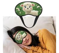 Masque de sommeil respirant bloquant la lumière - Mouton mignon - Doux et confortable - Pour homme et femme - Pour la sieste à la maison