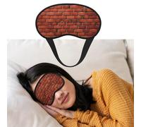 Masque de sommeil respirant bloquant la lumière - Mur de briques rouges - Bandeau doux et confortable pour la nuit - Pour homme et femme - Pour la sieste à la maison