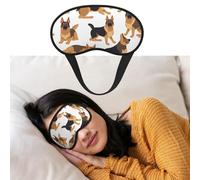 Masque de sommeil respirant bloquant la lumière pour les yeux de berger allemand, bandeau doux et confortable pour la nuit pour homme et femme pour la sieste à la maison