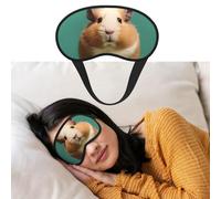 Masque de sommeil respirant bloquant la lumière pour les yeux de hamster mignon et bizarre, bandeau doux et confortable pour la nuit pour homme et femme pour la sieste à la maison