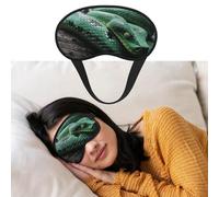 Masque de sommeil respirant bloquant la lumière - Serpent sur une branche - Bandeau doux et confortable pour la nuit - Pour homme et femme - Pour la sieste à la maison