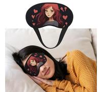 Masque de sommeil respirant bloquant la lumière Une fille qui aime les chats Nuit Bandeau doux et confortable pour la nuit pour homme et femme