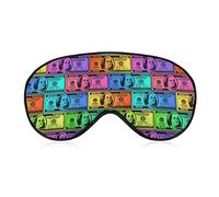 Masque de sommeil respirant compatible avec les billets de banque colorés American Money Sleeping Blindfold Masque confortable pour les yeux bandés avec sangle réglable pour homme femme