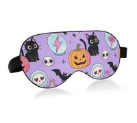 Masque de sommeil respirant pour les yeux d'oiseau Taille unique pour toutes les têtes | Masque de sieste en coton doux rempli de coton frais pour voyage longue distance sorcière magique spirituelle
