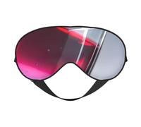 Masque de sommeil respirant pour les yeux en forme de bouteille de vin rouge avec impression sur verre pour l'extérieur, l'intérieur, le camping, la méditation, le yoga, le travail